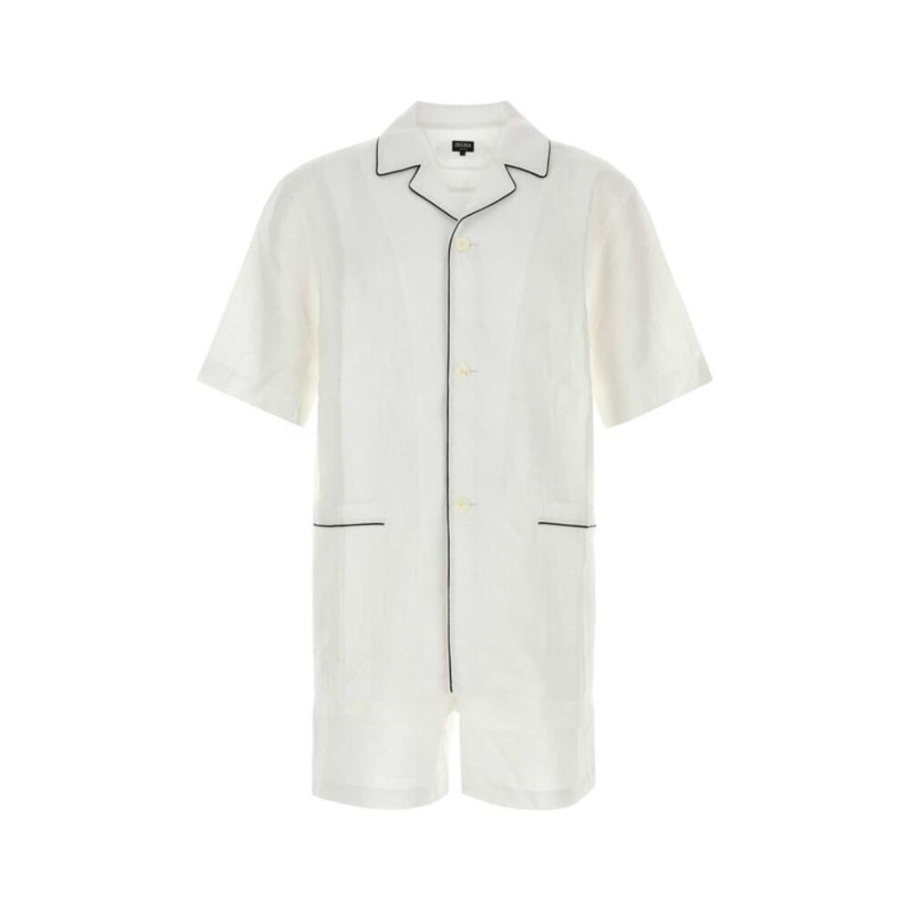 Zegna Men White Linen Pyjama